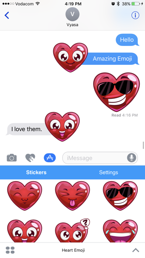 Heart Emoji - Love Emoticon Stickers for Texting(圖1)-速報App