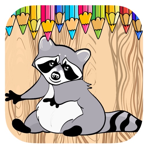 Coloring Book Game For Raccoon Edition Icon