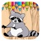 Coloring Book Game For Raccoon Edition