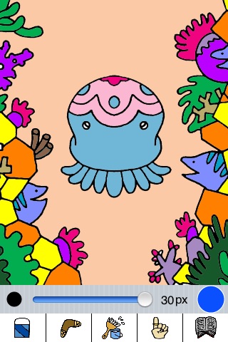 Aquarium Coloring ~Ocean life~ for iPhone screenshot 3