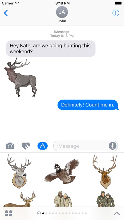 Hunting Stickers and Emojis