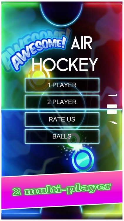 Air Hockey HD: 2 Player Neon Light Glow Hockey