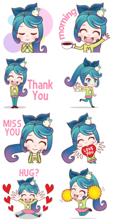 Mobile Girl Stickers