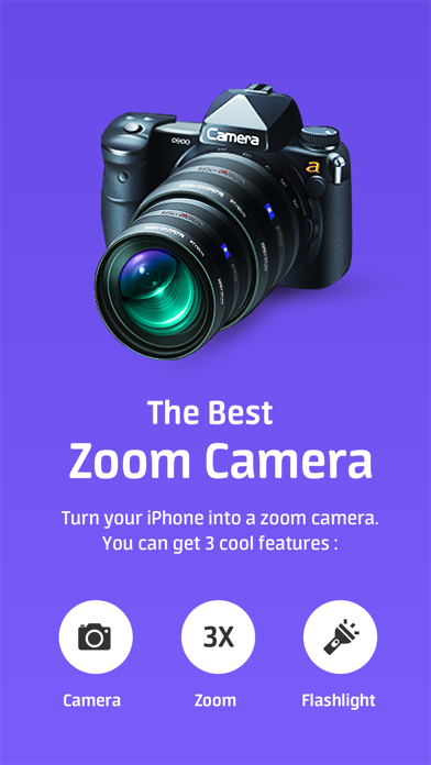 Super Zoom Telephoto Camera Screenshot on iOS