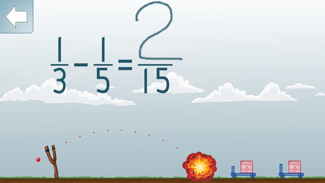 Math Shot Subtract Fractions