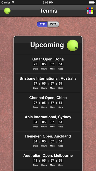 Tennis Matches - Free screenshot 1