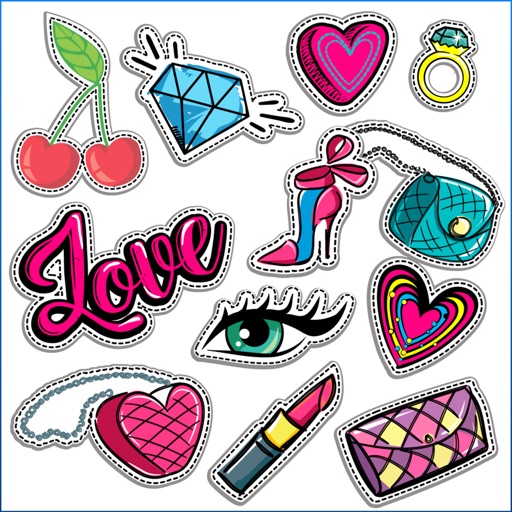 Dashed Fashion Stickers by Creative Design Concepts LLC