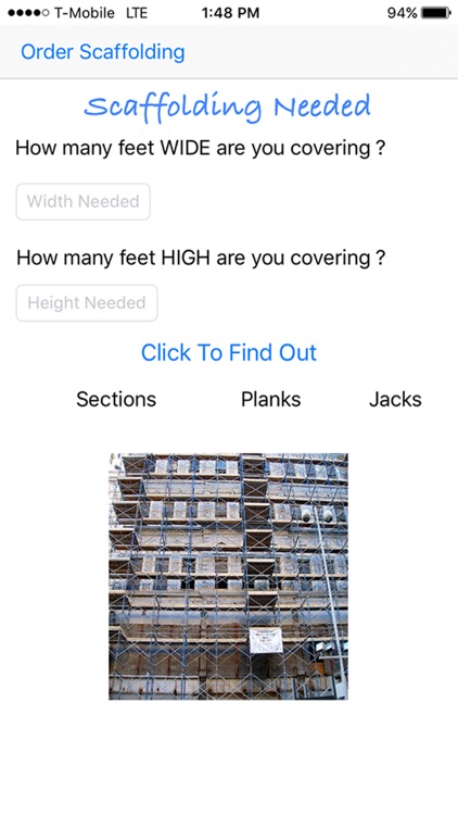 Scaffolding Calculator