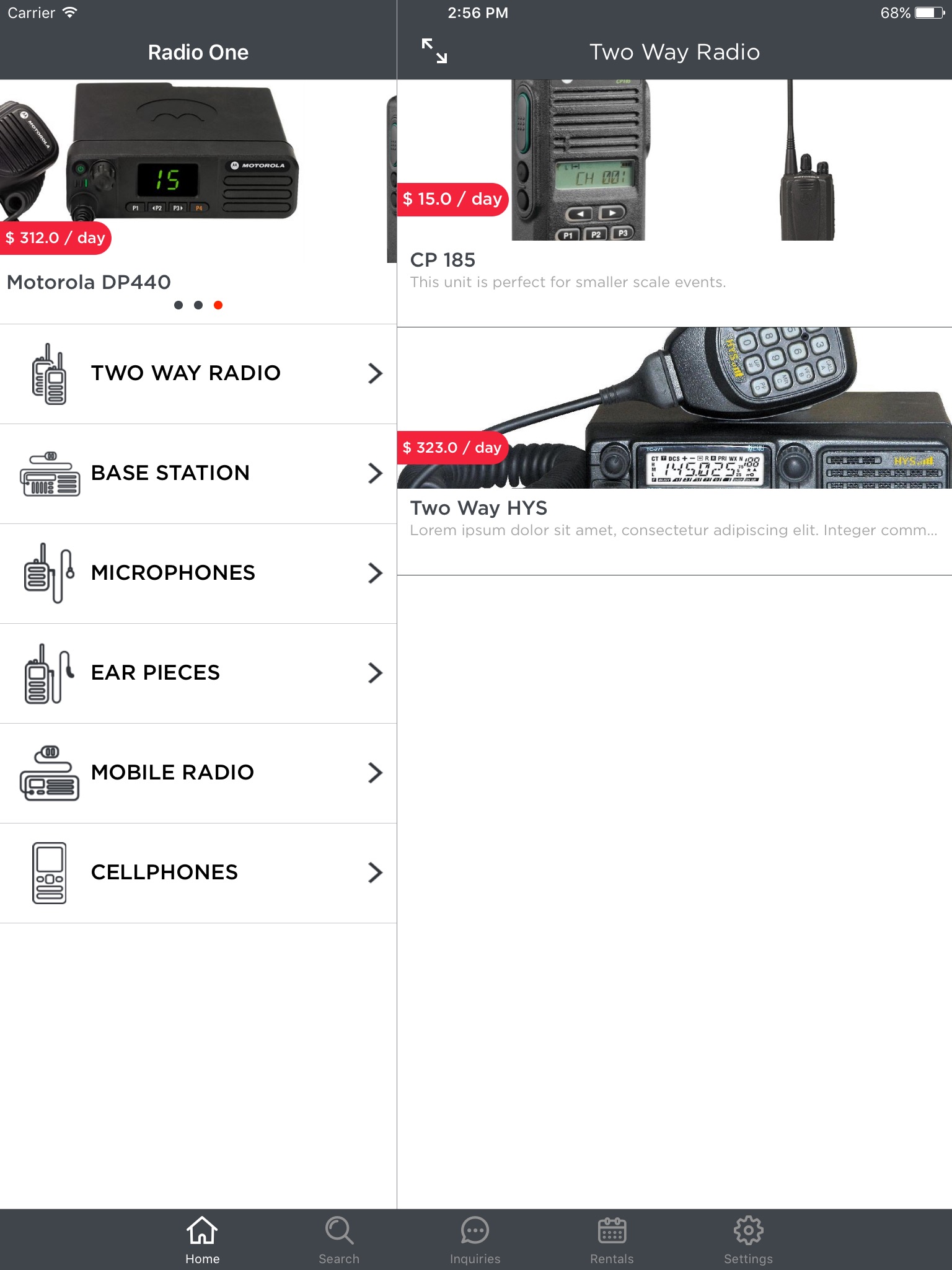 Radio One - Rent and Inquire radios from Radio1 screenshot 2