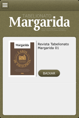 Revista Tabelionato Margarida screenshot 2