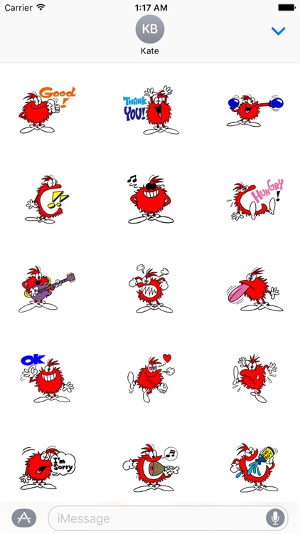 Red Bossa Stickers