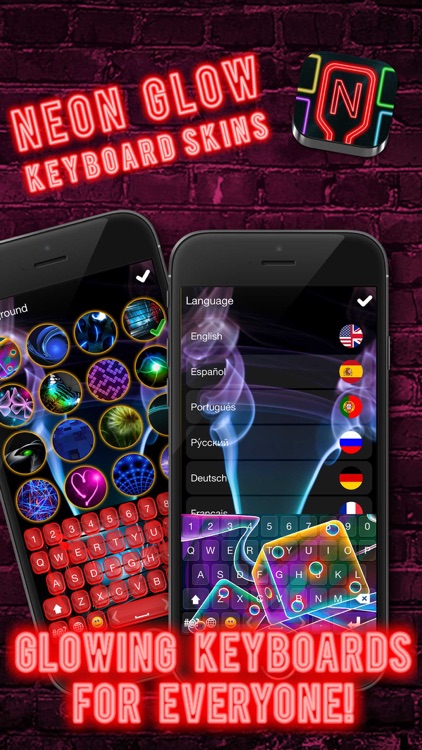 Neon Glow Keyboard Skins