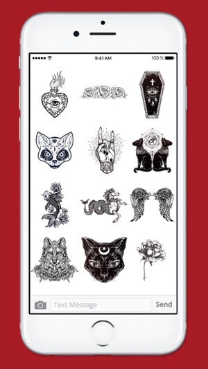 Retro Tattoo Art Sticker Pack(圖4)-速報App