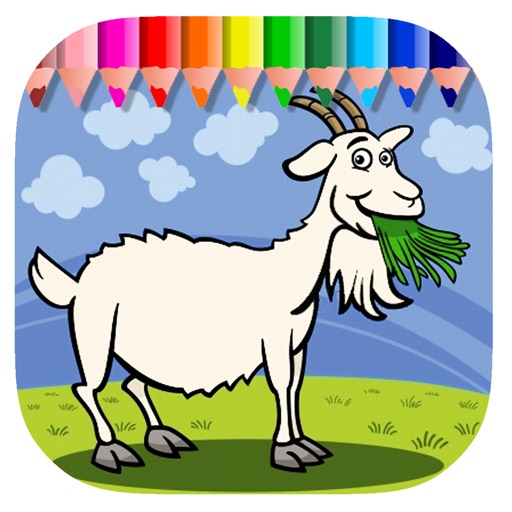 Goat Farm Coloring Book Game For Kids Edition Icon