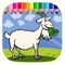 Goat Farm Coloring Book Game For Kids Edition