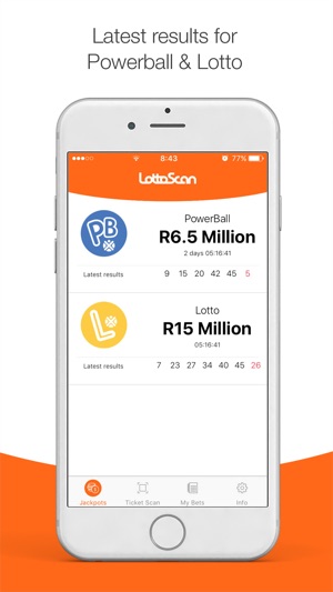 LottoScan – SA Lotto and Powerball check