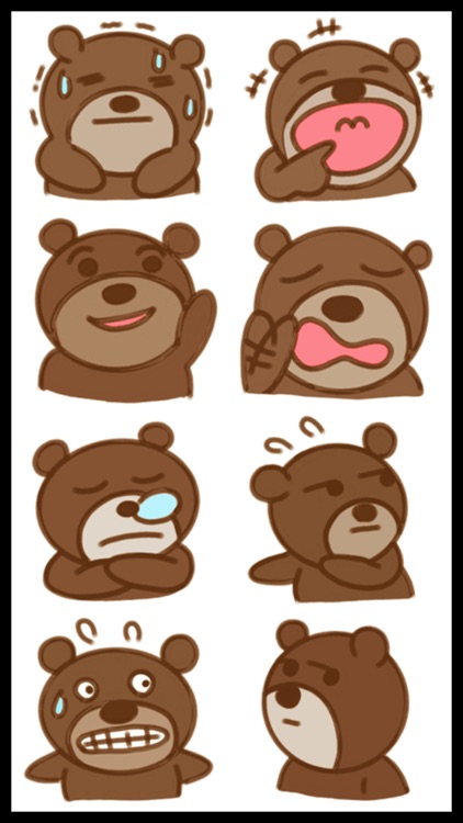 Bear Emoji Sticker Pack
