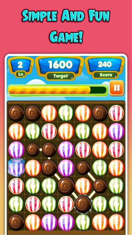 Candy Fruits Mania - Juicy Fruit Puzzle Connect