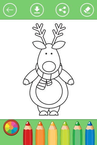 Christmas (Xmas) Holiday Coloring Book for Kids. screenshot 2