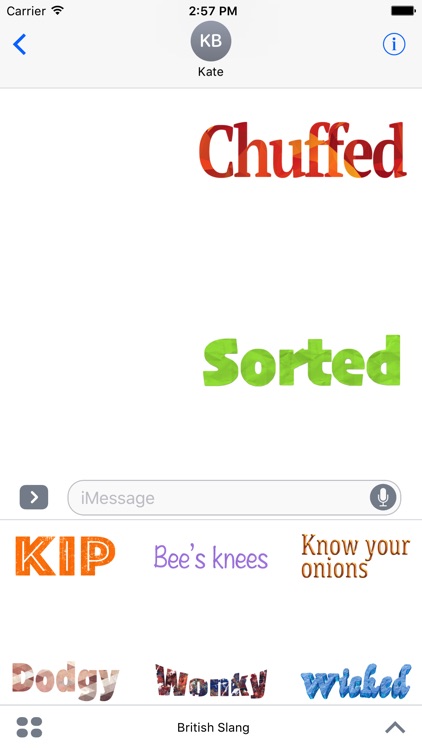 British Slang Stickers For iMessage