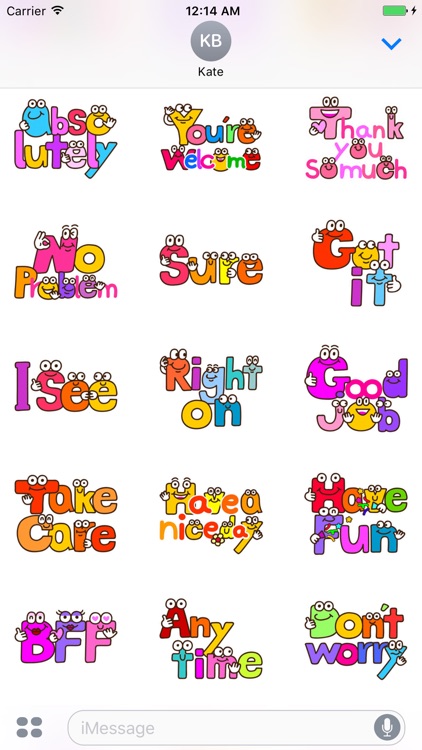 Funny Words - Cute stickers for iMessage