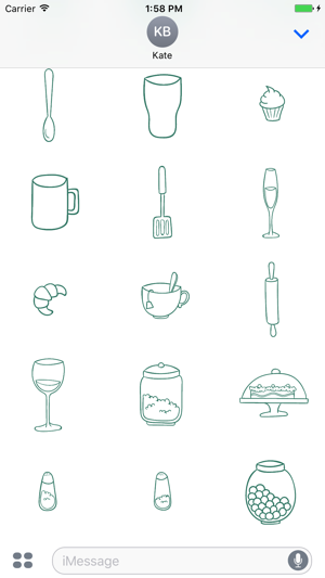 Animated Cute Kitchen Stickers(圖5)-速報App