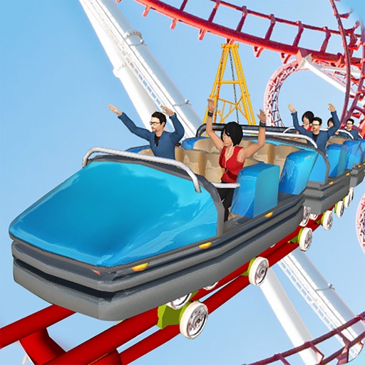 VR Roller Coaster Simulator 3d Icon