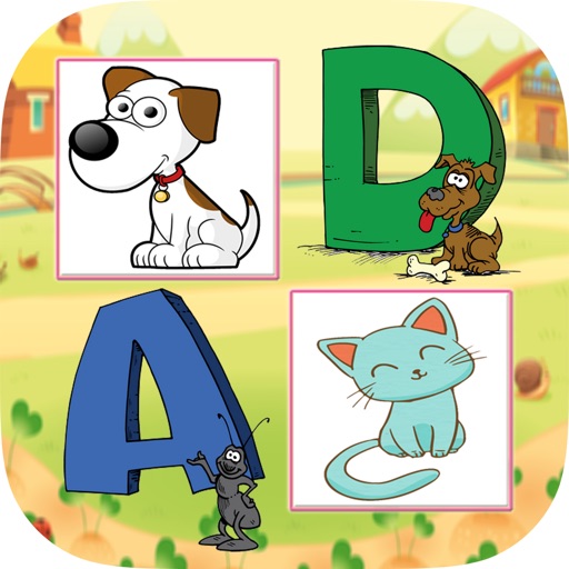 Animals Vocabulary Kids Learning Icon