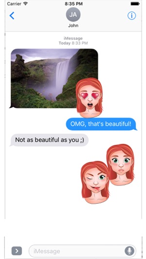 Redhead Emoji Set GeeMoji(圖3)-速報App