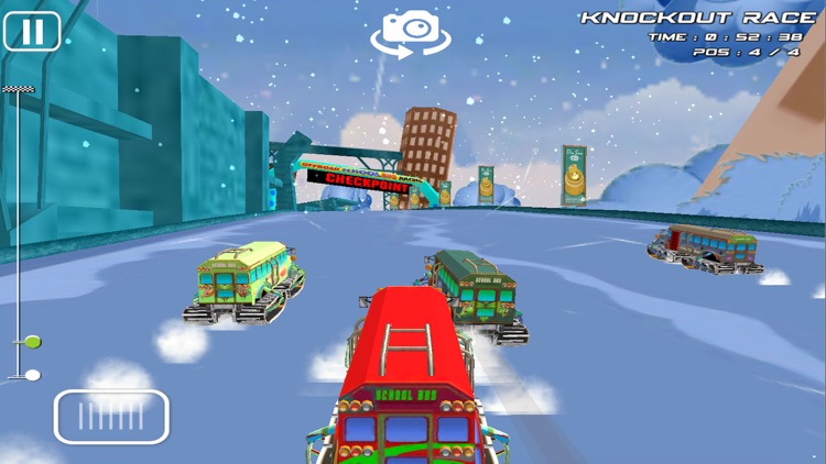 Offroad School Bus Racing - 3D School Bus Racing screenshot-4