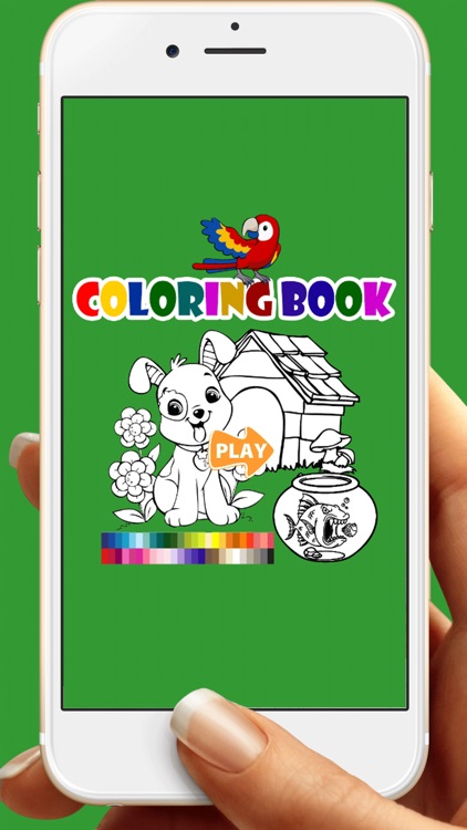 Kids Pets Coloring Book Game Free