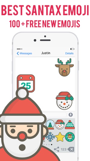 Santa Claus Emoji - Christmas Emoji Stickers New(圖3)-速報App