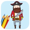 Pirate Coloring Book Game For Kids Edition