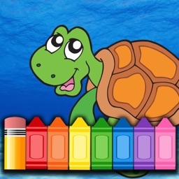 Children Funny Fish Coloring Book - Games for kids