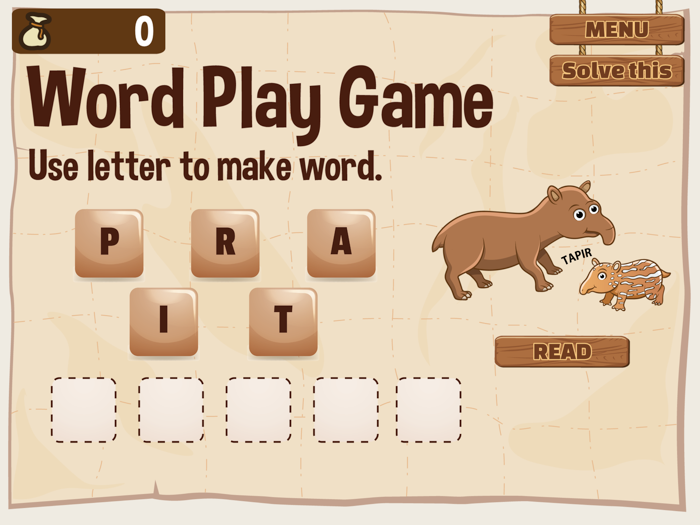 Word Play Amazon Animal