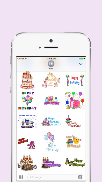 Happy Birthday Animated Sticker screenshot-3