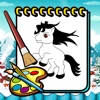 Princess Pony Drawing Coloring Book Kids Game