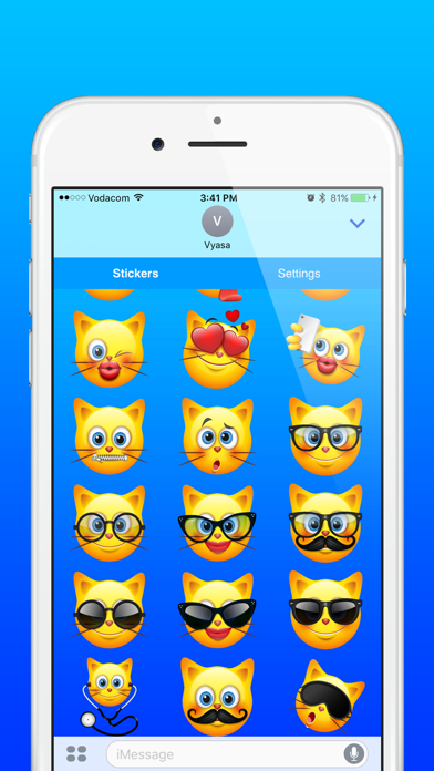 Cat Emoji - Cute Kitty Emoticon Stickers screenshot 3