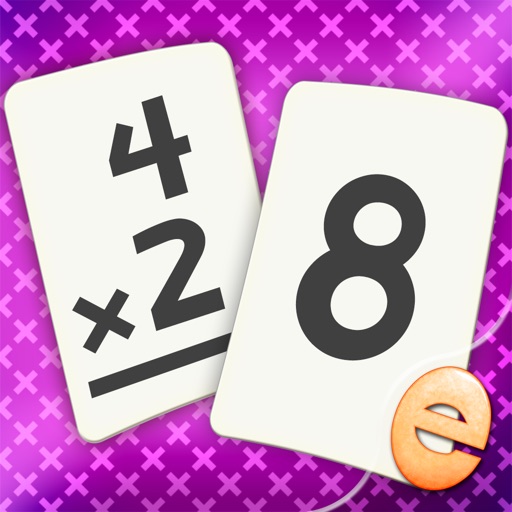 Multiplication Flash Cards Games Fun Math Problems Icon