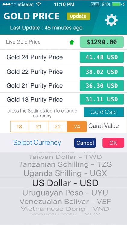 Gold Price Center - live