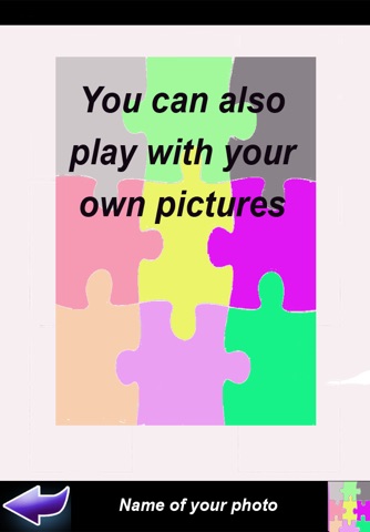 Puzzle pour les enfants avec vos photos screenshot 2