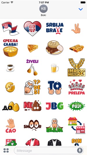 SerbMoji - Serbian Stickers(圖1)-速報App