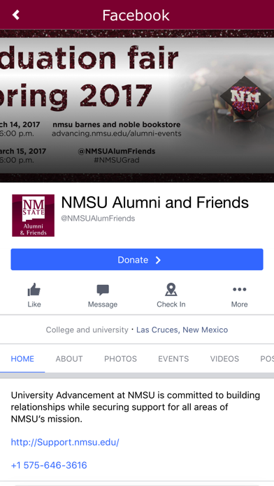 NMSU Alumni screenshot 2