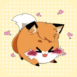 kawaii日本語 - Fox Stickers