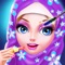 Hijab Wedding Makeover New, this game will let you choose from variety of beautifully and distinctly designed hijab's salon, and you will also get a handful choices of makeups, ranging from lipsticks, eyeshadow, eyelash to mascara