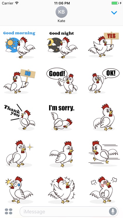 Kent The Hard Working Chicken Sticker