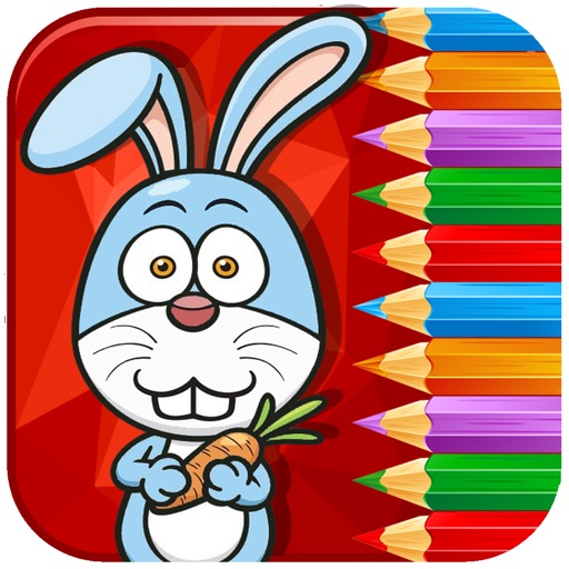 Kids Drawing Coloring Page Rabbit Games icon