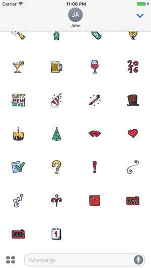 Christmas and New Year iMessage Stickers(圖5)-速報App