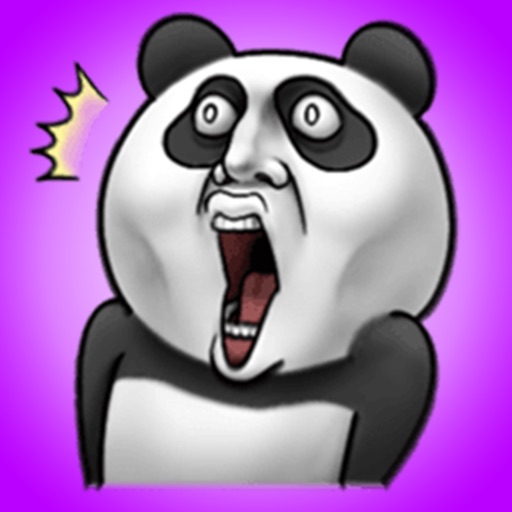 Toothy panda - Cool Animal Stickers! icon