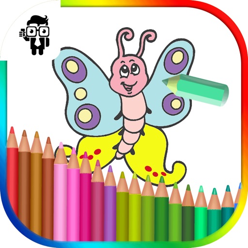 Butterfly Kids Coloring Book iOS App